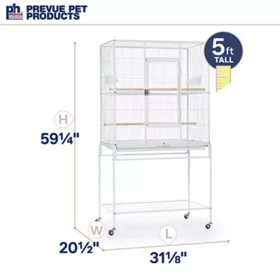 Product  Prevue Pet Products Flight Cage with Stand White