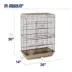Prevue Pet Products Flight Cage in Brown and Black image thumbnail 6
