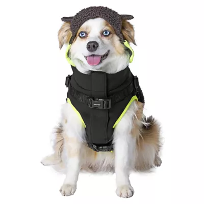 Product Canada Pooch Cool Factor Dog Harness Jacket - Black