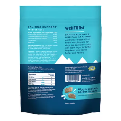 Product wellFURst Freeze Dried Calming Support Supplement Made with Wild Alaska Pollock for Dogs