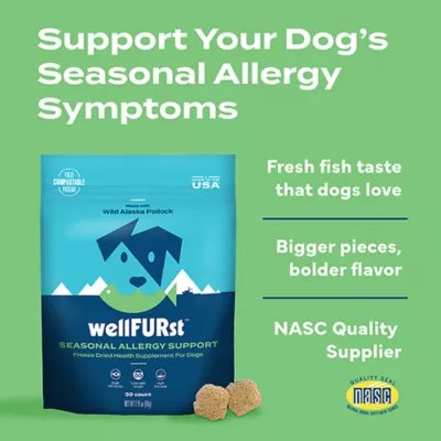 wellFURst Dog Seasonal Allergy Support, Freeze Dried Supplement Made with Wild Alaska Pollock. 30ct - Image 4