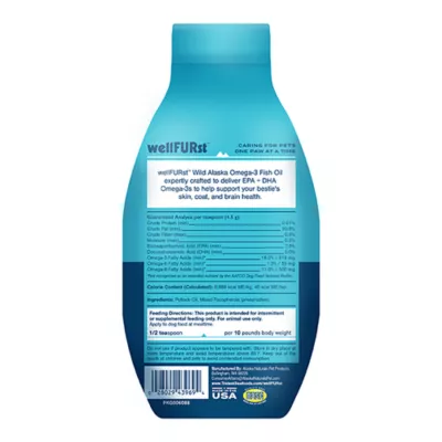 Product wellFURst Wild Alaska Omega-3 Fish Oil Skin & Coat Health Supplement for Dogs