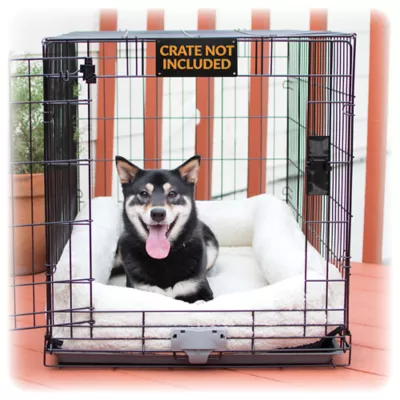 K&H Pet Products Deluxe Bolster Crate Fleece Pad - Image 1