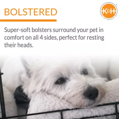 K&H Pet Products Deluxe Bolster Crate Fleece Pad - Image 3
