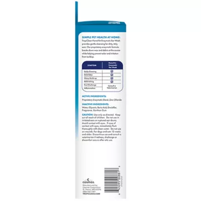 Product TropiClean HomeVet Enzymatic Ear Wash, 4oz