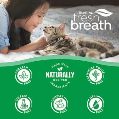 Product TropiClean Fresh Breath Odor & Tartar Control Dental Kit for Cats