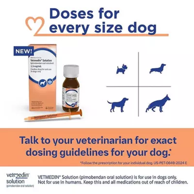 Product Vetmedin Solution for Dogs, 1.5 mg/mL, 50 mL