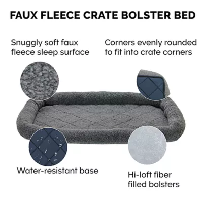Product Furhaven Crate Bolster Grey