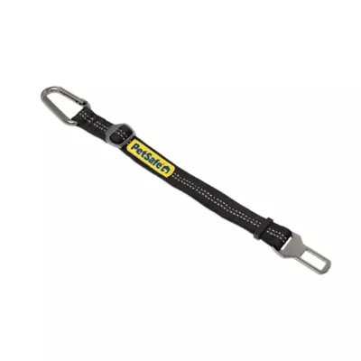 PetSafe Dog Safety Seatbelt Tether, Adjustable Dog Seat Belt for Car, Carabiner Clip & Tether, Black - Image 1