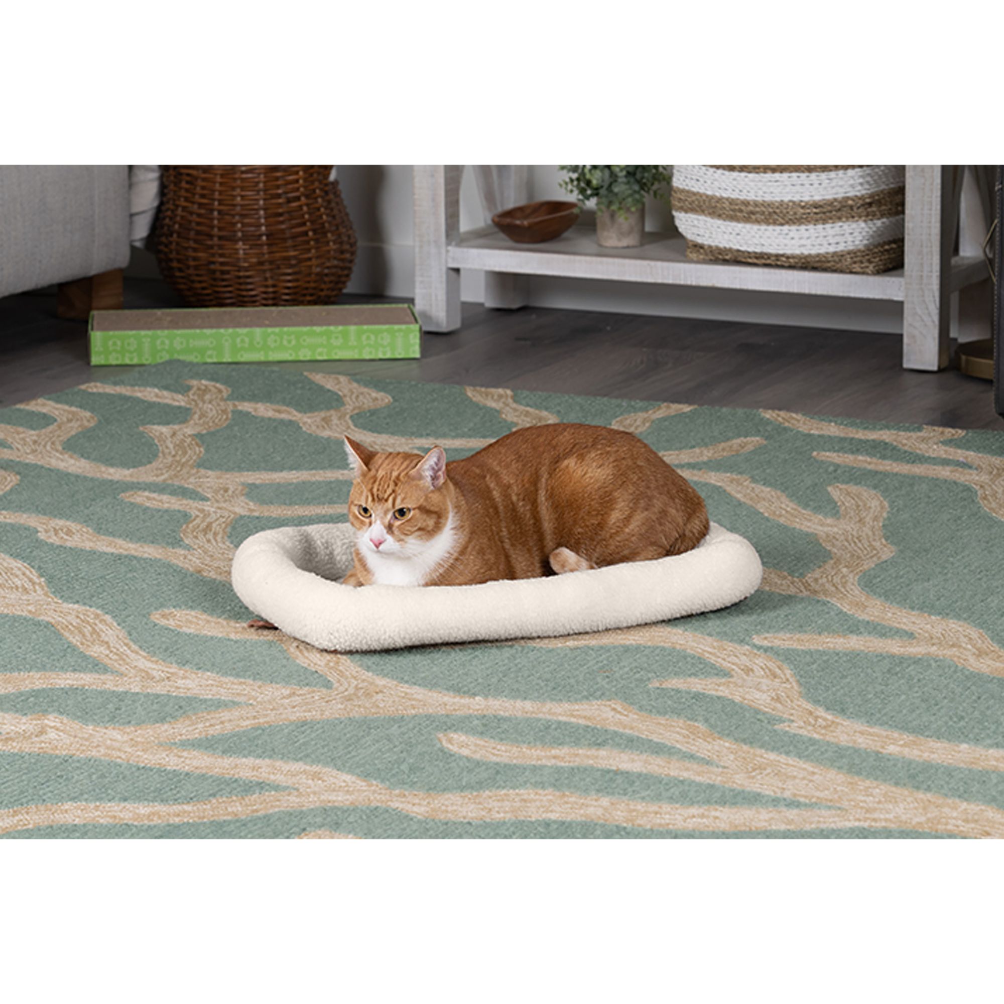 FurHaven Bolster Crate Bed, Multiple Colors & Sizes, Machine Washable - thumbnail 3