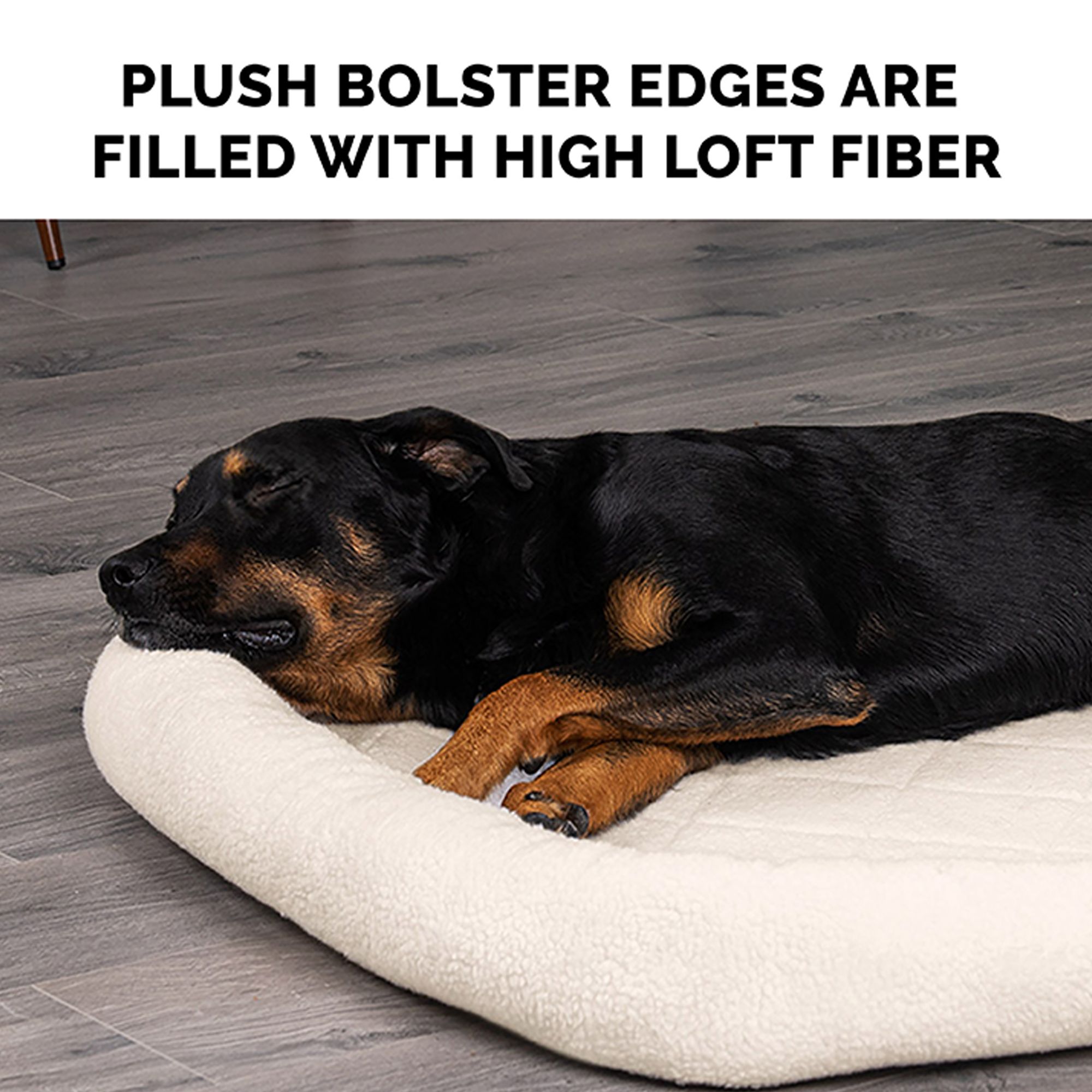 FurHaven Bolster Crate Bed, Multiple Colors & Sizes, Machine Washable - thumbnail 7