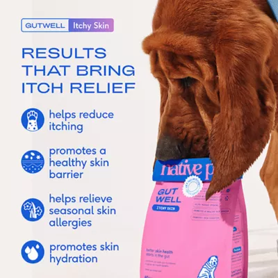 Product Native Pet GutWell Itchy Skin Relief Supplement for Dogs with Probiotics 12.7 OZ