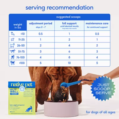 Product Native Pet GutWell Trim Down Healthy Weight Management & Metabolic Support Supplement for Dogs