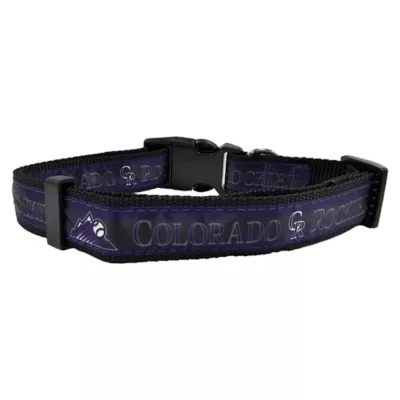 Pets First Colorado Rockies Satin Collar - Image 2