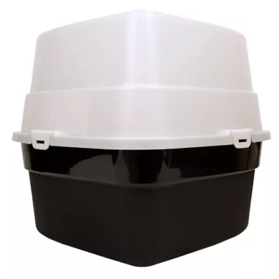 Nature's Miracle Hooded Corner Cat Litter Box With Odor Control Charcoal Filter & Nonstick-Surface - Image 2