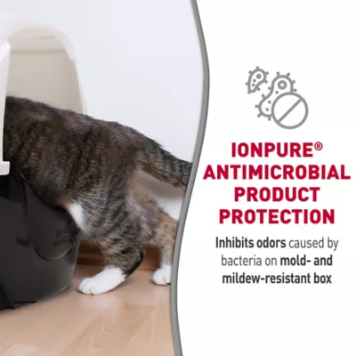 Nature's Miracle Hooded Corner Cat Litter Box With Odor Control Charcoal Filter & Nonstick-Surface - Image 7