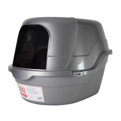 Nature's Miracle Hooded Flip Top Cat Litter Box With Built-In Odor Control Charcoal Filter - Image 1