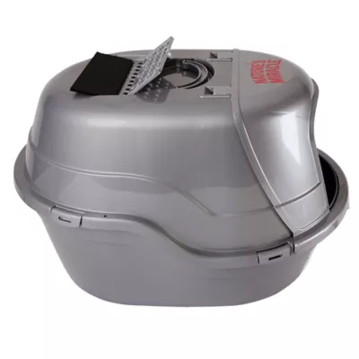 Nature's Miracle Hooded Flip Top Cat Litter Box With Built-In Odor Control Charcoal Filter - Image 2