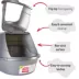 Nature's Miracle Hooded Flip Top Cat Litter Box With Built-In Odor Control Charcoal Filter image thumbnail 5