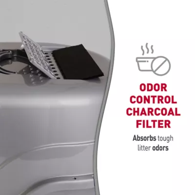 Nature's Miracle Hooded Flip Top Cat Litter Box With Built-In Odor Control Charcoal Filter - Image 6