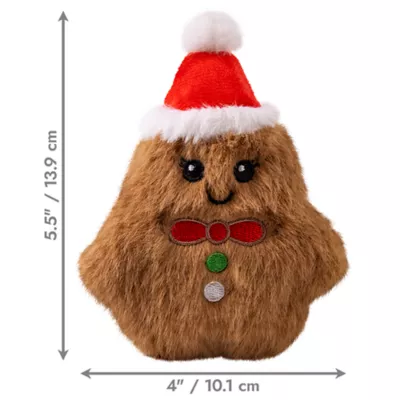 Product KONG® Holiday Snuzzles Mini Gingerbread Dog Toy