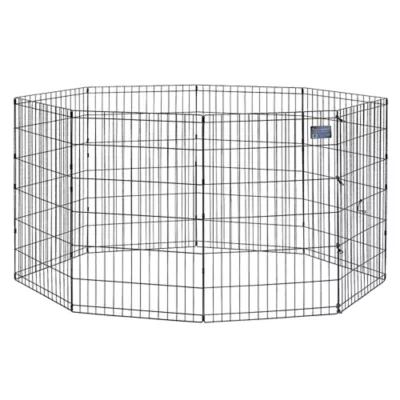 Top Paw® Pet Exercise Pen - 8 panels, Foldable Metal Dog Exercise Pen, Puppy Fence for Small Animals - Image 1
