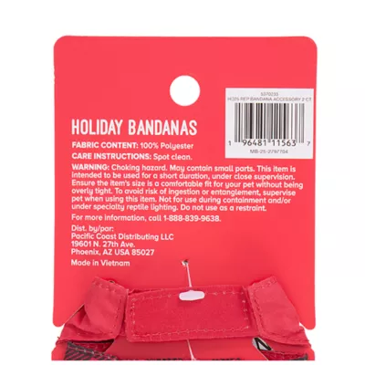 Product Merry & Bright® Reptile Holiday Bandanas