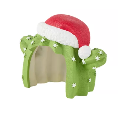 Product Merry & Bright® Festive Cactus Hide Reptile Terrarium Decor