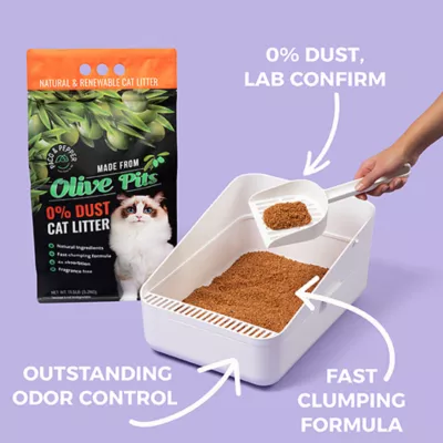 Product Paco & Pepper Olive Pit Cat Litter