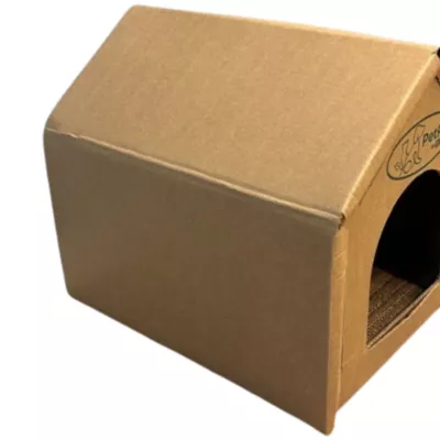 Product PetPro Cozy Cardboard Cat House