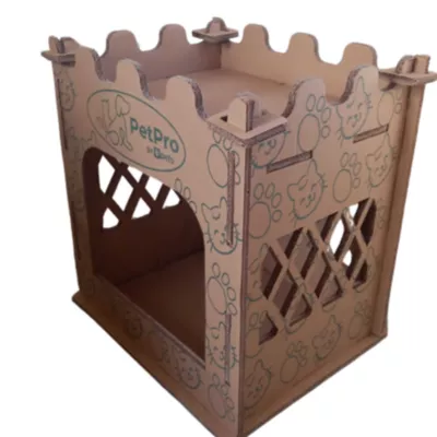 Product PetPro Premium Cardboard Cat Castle House