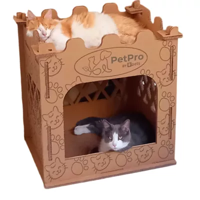 Product PetPro Premium Cardboard Cat Castle House
