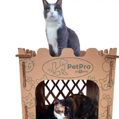 Product PetPro Premium Cardboard Cat Castle House