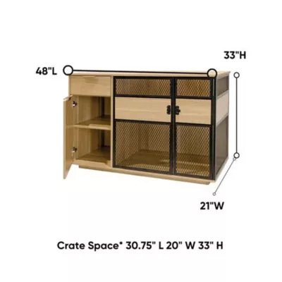 Product Lucky Kennels Stylish Wooden Dog Crate