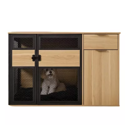 Product Lucky Kennels Stylish Wooden Dog Crate