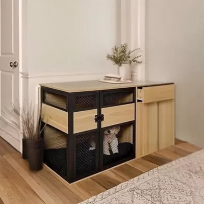 Product Lucky Kennels Stylish Wooden Dog Crate