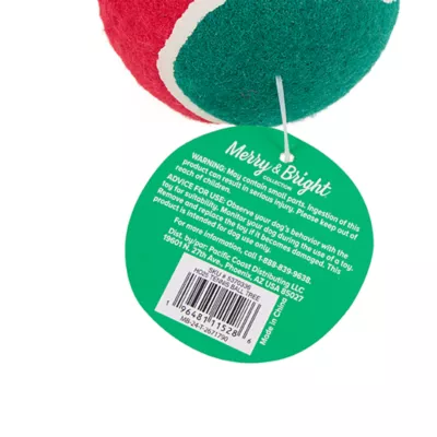 Product Merry & Bright® Holiday Green and Red Ball Toy