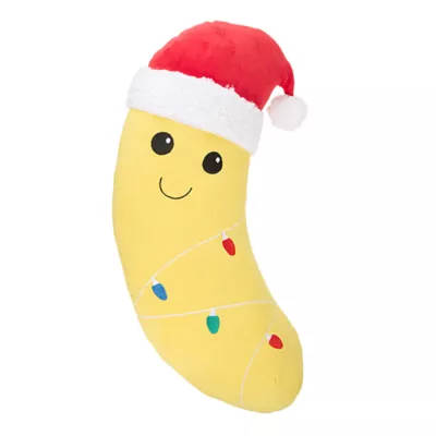 Product Merry & Bright® Holiday Plush Banana Plush Dog Toy