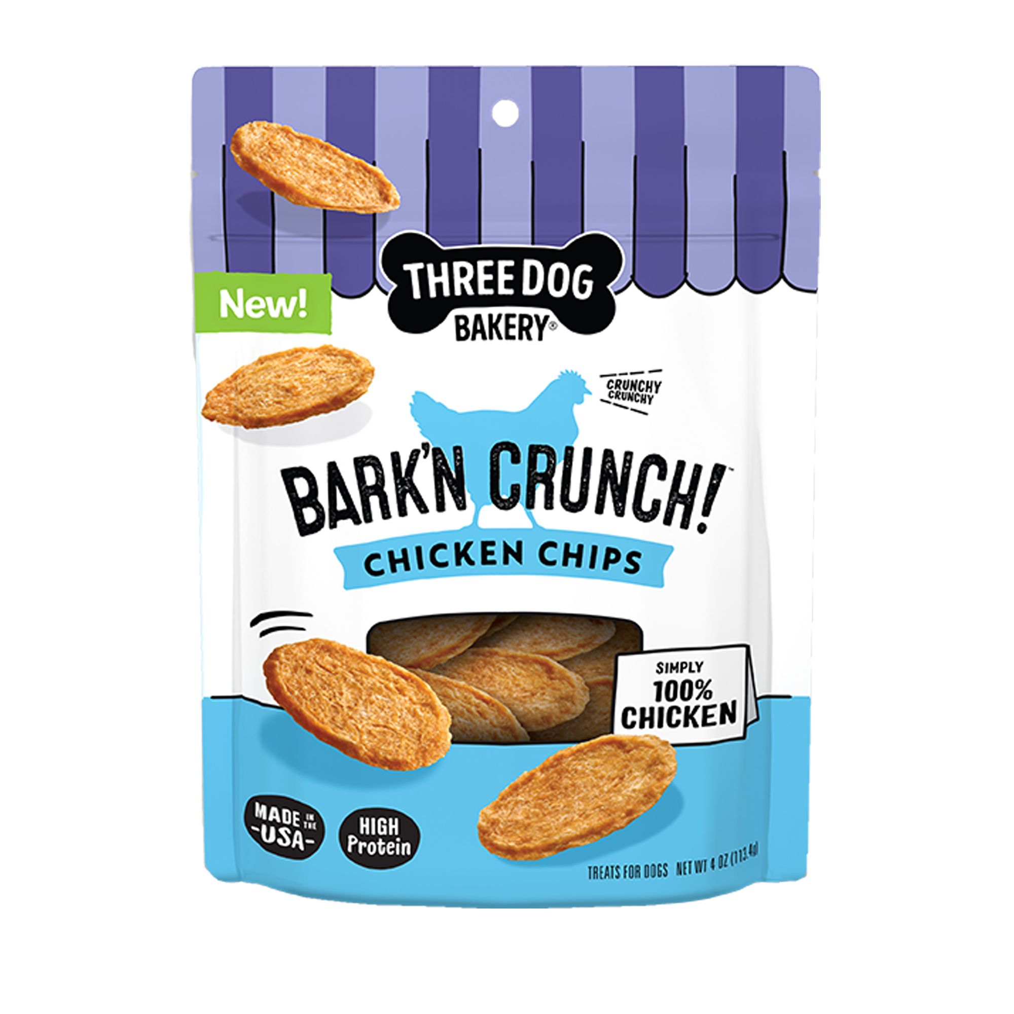 Three Dog Bakery Bark'n Crunch! All Life Stages Dog Treats