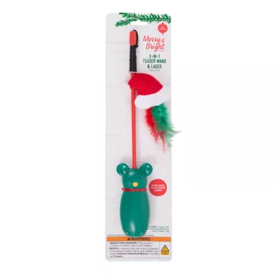 Product Merry & Bright® Holiday Cat Teaser with Laser