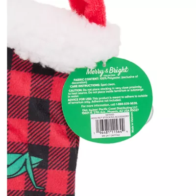 Product Merry & Bright® Stocking Reptile Terrarium Decor