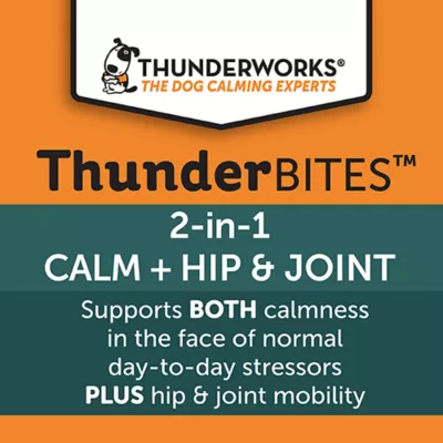 Product ThunderBites Calm + Hip & Joint Daily Soft Chews for Dogs, 90 Count