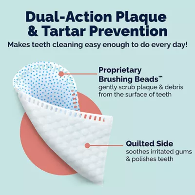 Product Vetnique Dentabliss Chicken Flavored Dental Finger Mitts, 50ct. Jar