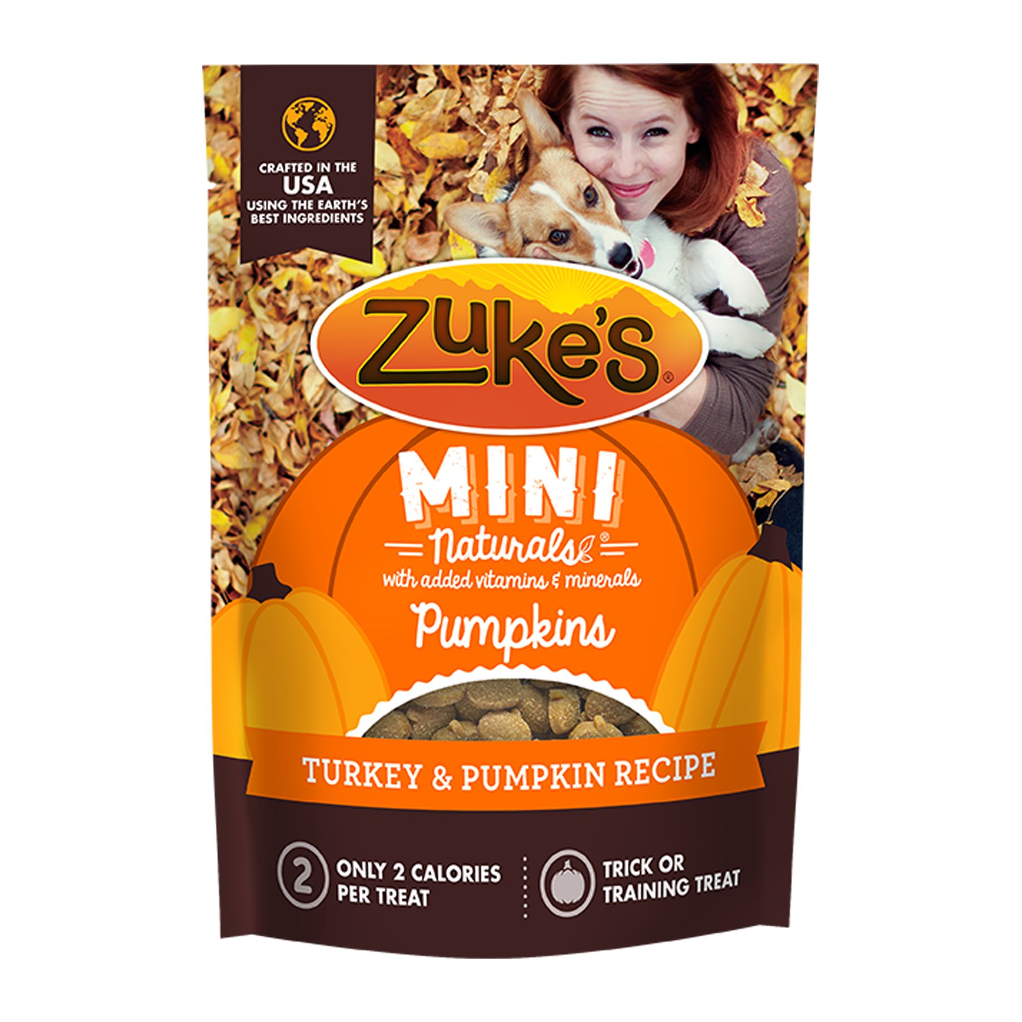 Zukes Turkey Flavored Pumpkin Meaty Dog Treats 5 OZ