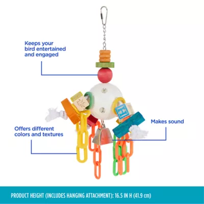 Product All Living Things® Plastic Ball and Chains Chew Bird Toy