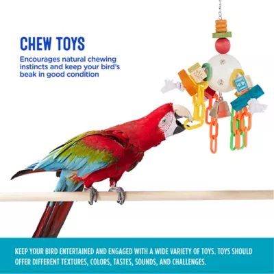 Product All Living Things® Plastic Ball and Chains Chew Bird Toy