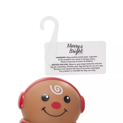 Product Merry & Bright® Gingerbread Vinyl Dog Toy