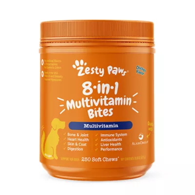 Product Zesty Paws 8-in-1 Multivitamin Bites, Chicken, 250 Count