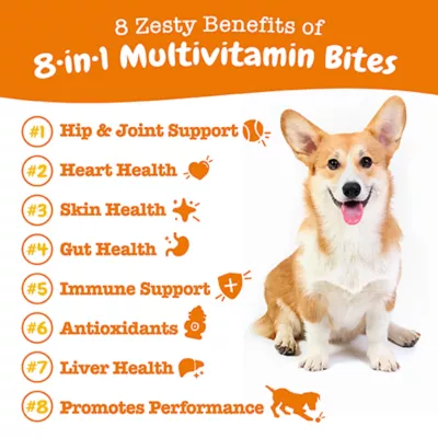 Product Zesty Paws 8-in-1 Multivitamin Bites, Chicken, 250 Count