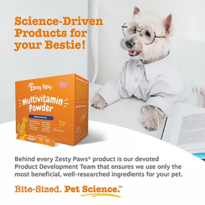 Product Zesty Paws Multivitamin Powder, Salmon, 30 Count